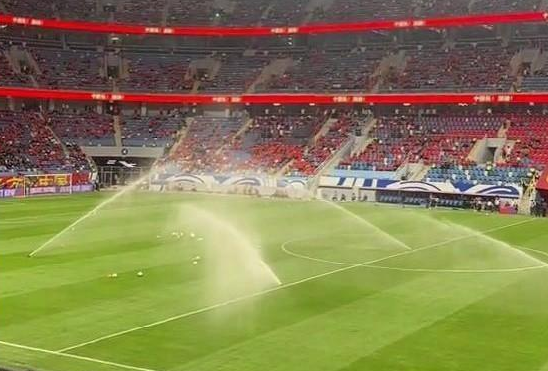 Why do they water the soccer field