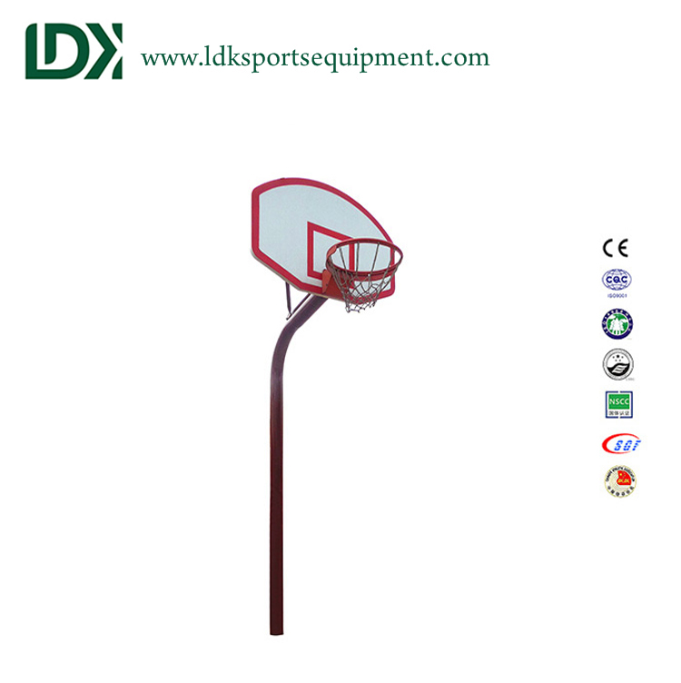 Youth fixed height outdoor basketball hoop