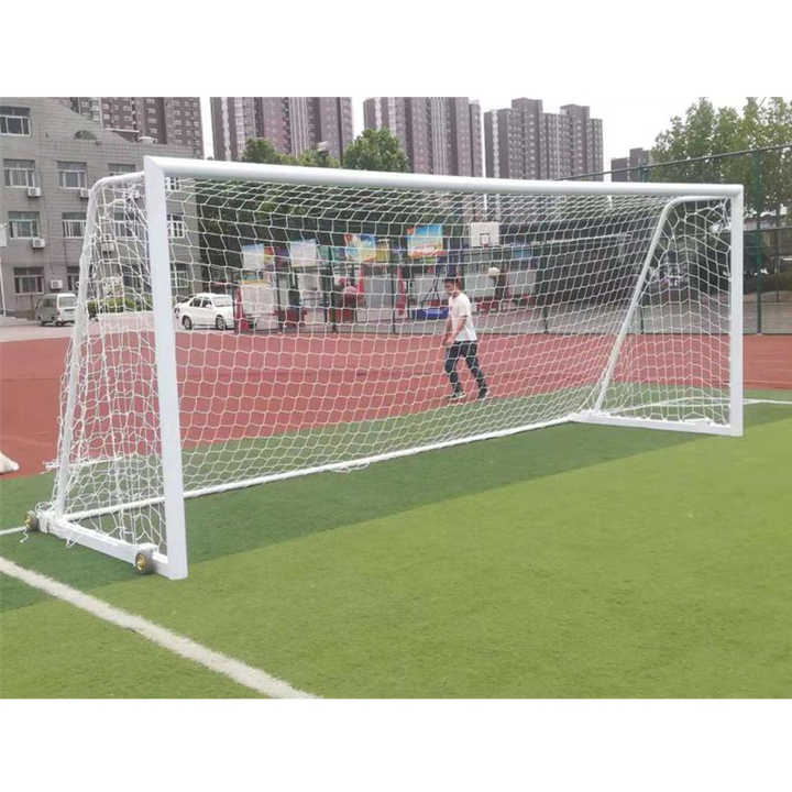 Aluminum Movable Full Size Football Goals Portable Soccer Goals