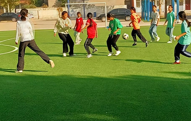 A school is building a rectangular soccer field