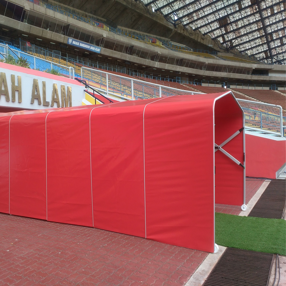 Custom outdoor foldable football field player tunnel