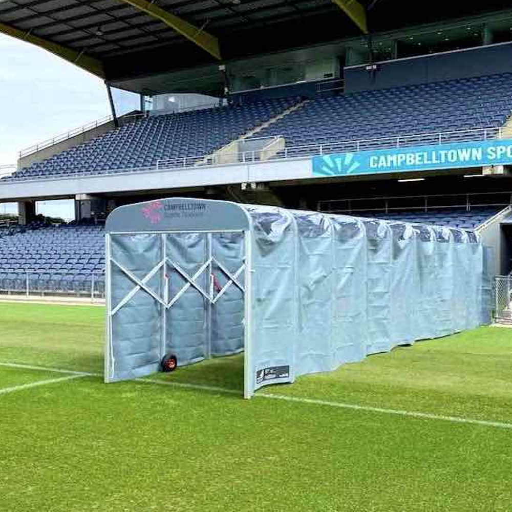 Custom outdoor foldable football field player tunnel