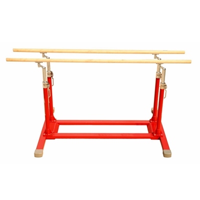 Height and width adjustable parallel bars