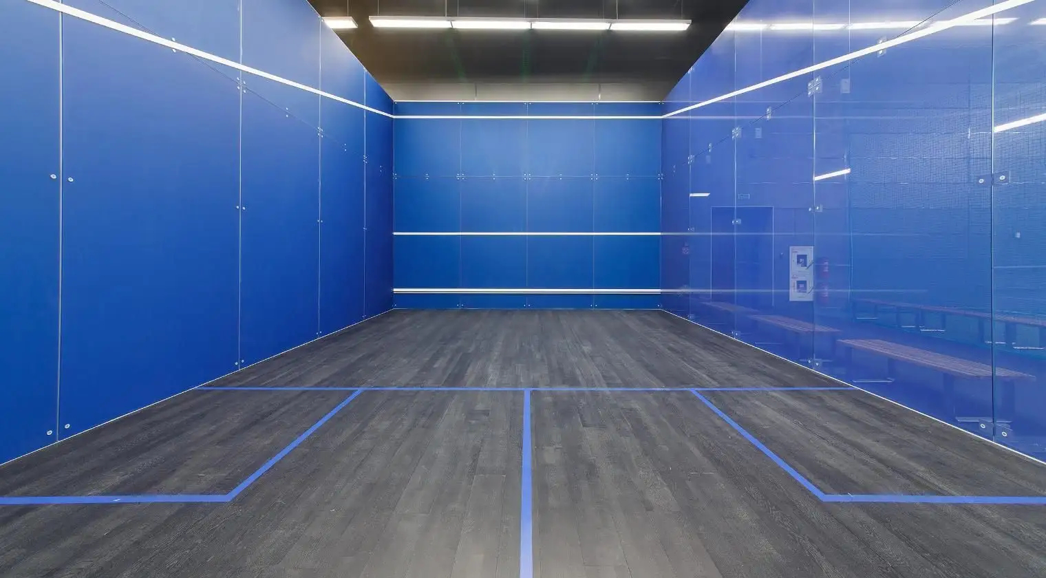 Best glass squash court standard size