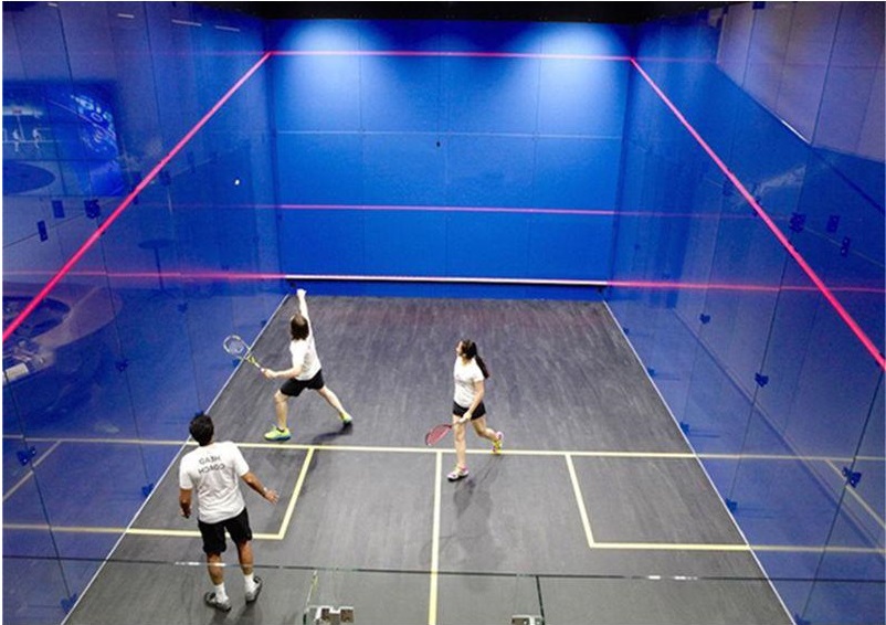 Best glass squash court standard size