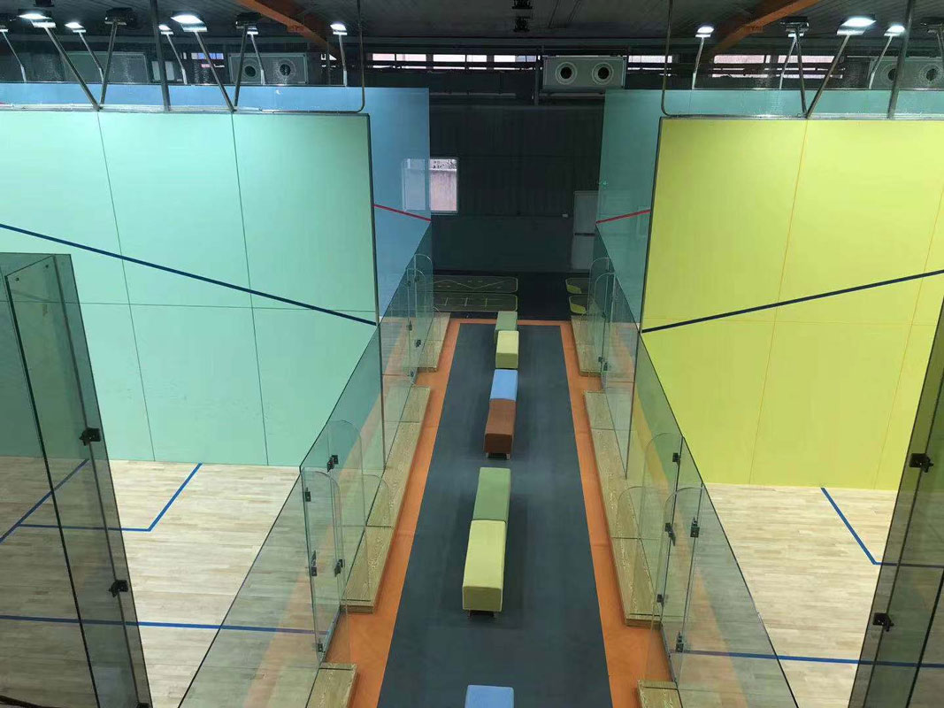 Best glass squash court standard size