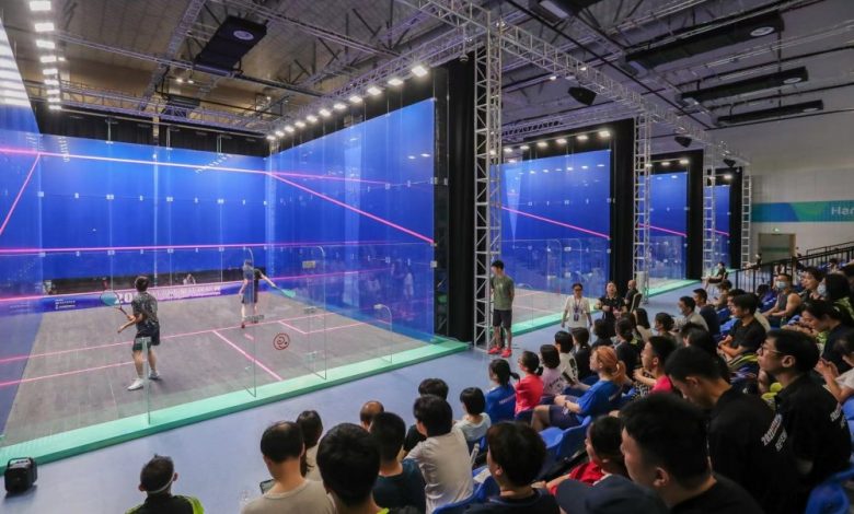 Best glass squash court standard size