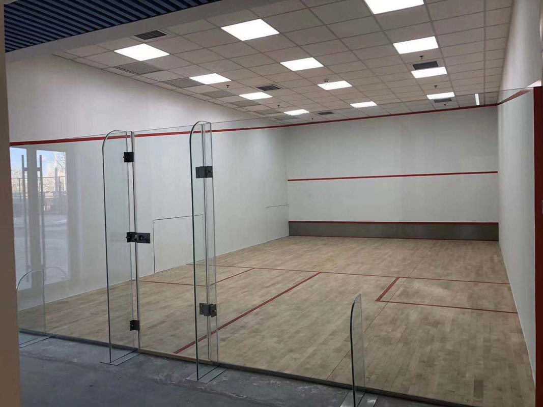 Best glass squash court standard size