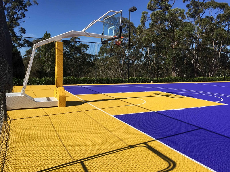 Cheap outdoor basketball court flooring