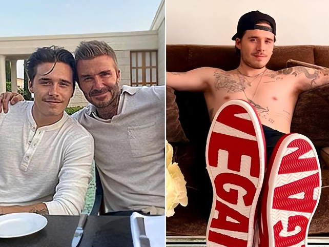 Do beckham's sons play soccer