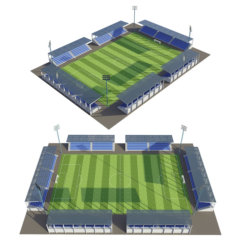 Professional Soccer Pitch Football Stadium Full Set Sports Equipment Provide