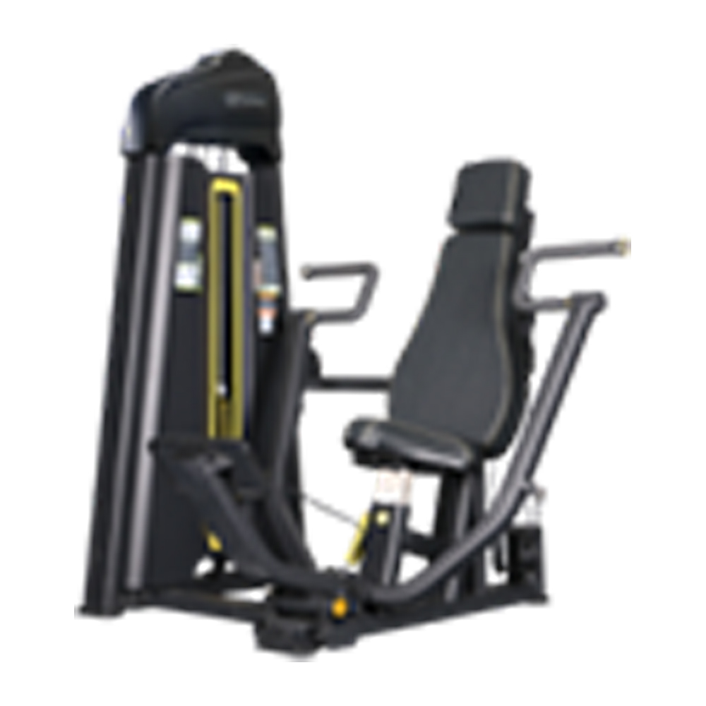 Indoor gym seated chest press